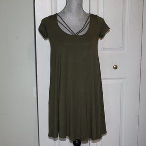Hollister Green T-Shirt Dress